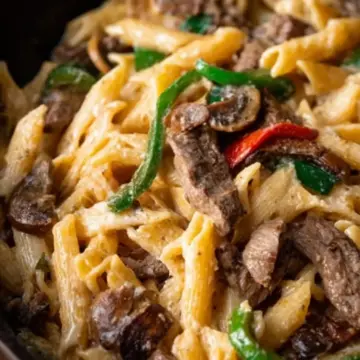 Philly Cheesesteak Pasta
