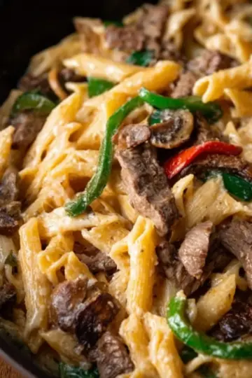 Philly Cheesesteak Pasta