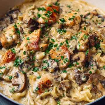 Creamy Chicken Stroganoff
