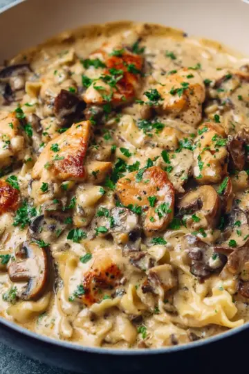 Creamy Chicken Stroganoff