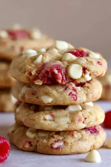 White Chocolate Raspberry Cookies