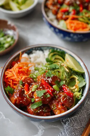 SWEET CHILLI CHICKEN BOWLS