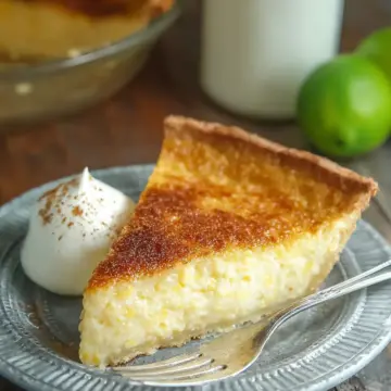Sweet Corn Buttermilk Pie with Lime & Cinnamon