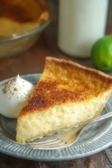 Sweet Corn Buttermilk Pie with Lime & Cinnamon