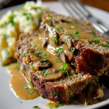Best-Ever Meatloaf with Mushroom Gravy