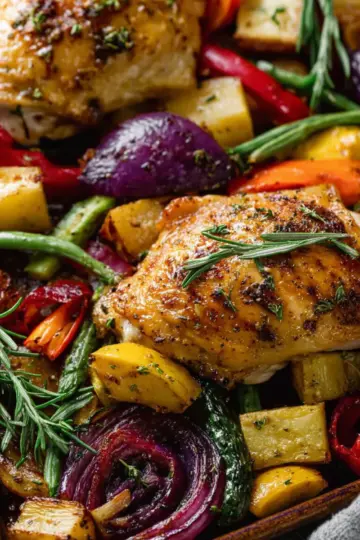Sheet Pan Chicken With Roasted Vegetables
