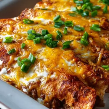 CHEESY BEEF ENCHILADAS