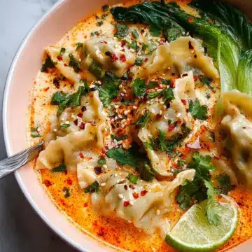 Coconut Curry Dumpling Soup