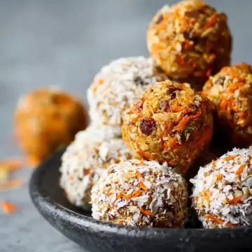 Healthy Carrot Cake Energy Balls