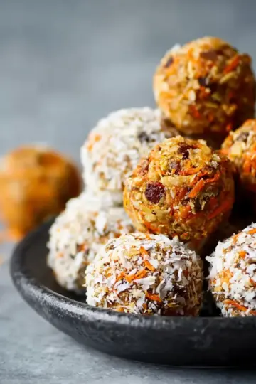 Healthy Carrot Cake Energy Balls