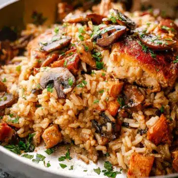 Chicken and Rice with Mushrooms