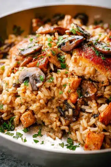 Chicken and Rice with Mushrooms