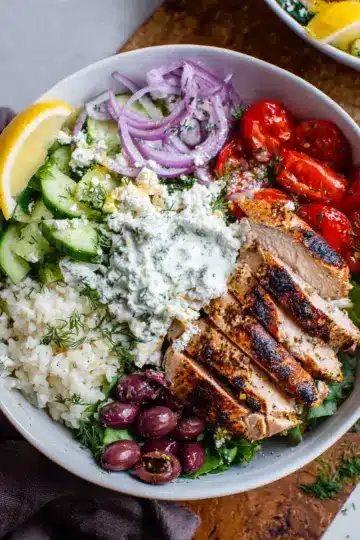 Greek Chicken Bowls