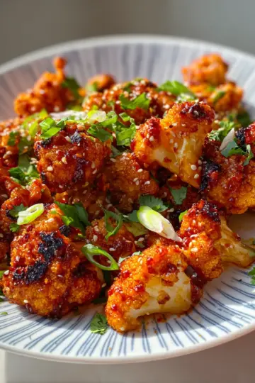 Air Fried Korean Cauliflower
