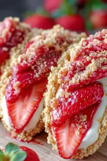 Strawberry Crunch Cheesecake Tacos