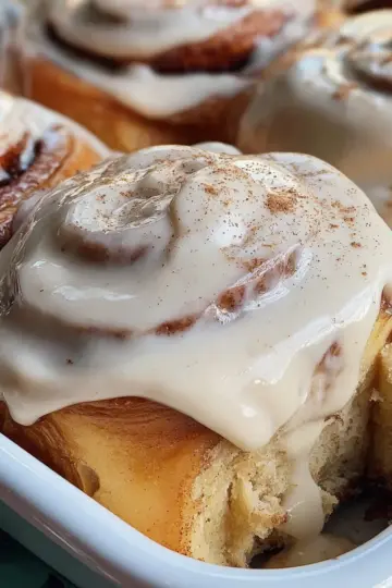 Banana Bread Cinnamon Rolls with Maple Cinnamon Cream Cheese Frosting
