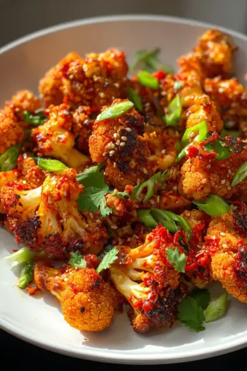 Air Fried Korean Cauliflower