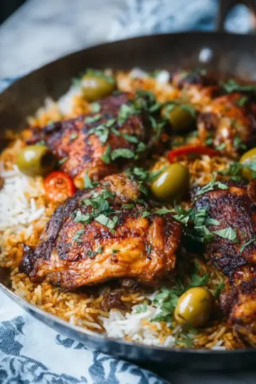 Moroccan-Inspired Chicken with Rice