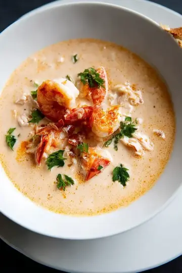 Creamy Shrimp and Crab Bisque