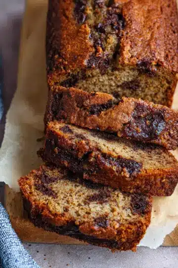 chocolate chunk espresso banana bread